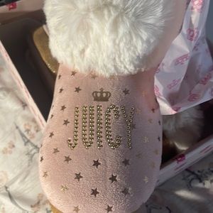 pink house shoes for girls size 4-5